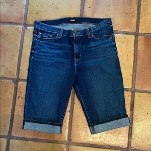 Hudson Amelia cuffed knee short - reverie denim